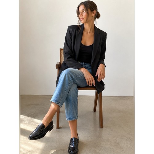 Vagabond black croc - black, croc-embossed